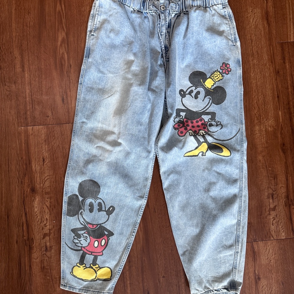 Disney Kids' Mickey and Minnie Denim Jeans - Blue